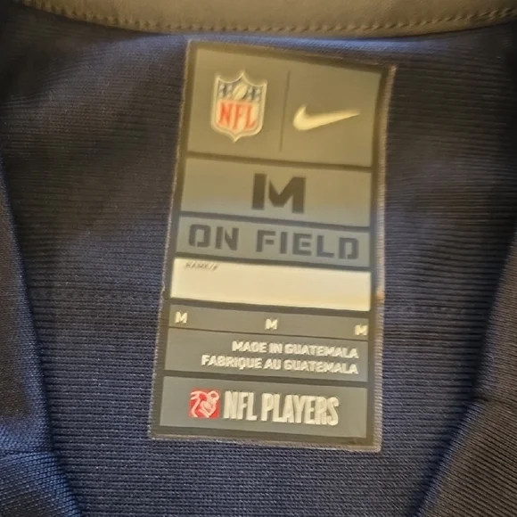 Nike Men's Dark Blue and Orange Jersey - Picture 3 of 5